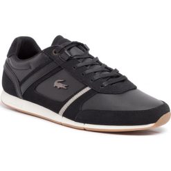 Sneakersy LACOSTE - Menerva 319 1 Cma 7-38CMA00152H5 Blk/Khk. Czarne sneakersy męskie Lacoste, na co dzień, bez wzorów, z zamszu, bez zapięcia. W wyprzedaży za 369,00 zł.