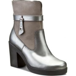Botki ANN MEX - 7585 11GSR+11W Szary. Czarne buty zimowe damskie marki Ann Mex, ze skóry. W wyprzedaży za 259,00 zł.