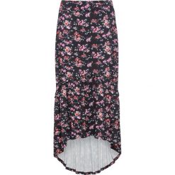 Spódnica bonprix czarno-czerwono-jasnoróżowy w kwiaty. Czarne spódniczki damskie bonprix, na lato, w kwiaty, krótkie, mini. Za 44,99 zł.