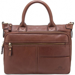 Torba na laptopa 82-4U-800-4R. Brązowe torby na laptopa Wittchen, w paski. Za 399,00 zł.