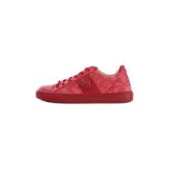 Buty Guess FM5LEOPEL12. Czerwone trampki męskie Guess, z aplikacjami, bez zapięcia. Za 438,63 zł.