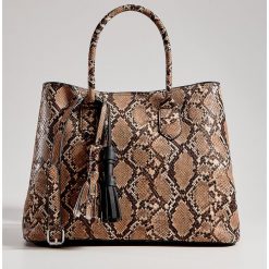 Torebka city bag z chwostami - Wielobarwny. Szare torebki klasyczne damskie Mohito, bez wzorów, bez dodatków. Za 139,99 zł.
