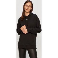 Adidas Originals - Bluza. Czarne bluzy damskie adidas Originals, bez wzorów, z bawełny, bez rękawów, z kapturem. Za 229,90 zł.