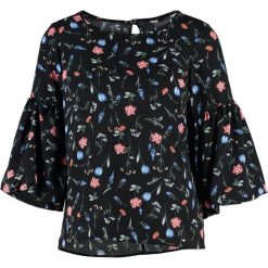 Bluzki asymetryczne: Dorothy Perkins Petite WINTER DITSY FLORAL TUCK SLEEVE Bluzka black
