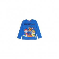 T-shirt długi rękaw chłopięcy z printem Psi Patrol. Niebieskie t-shirty chłopięce z długim rękawem marki TXM, z nadrukiem, z bawełny. Za 16,99 zł.