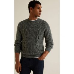 Mango Man - Sweter Board. Żółte swetry klasyczne męskie marki Mango Man, xl, z elastanu, z okrągłym kołnierzem. Za 199,90 zł.