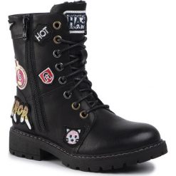 Trapery NELLI BLU - CS2665-06 Black. Czarne śniegowce dziewczęce Nelli Blu, bez zapięcia. Za 119,99 zł.