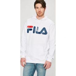 Fila - Bluza. Białe bluzy męskie Fila, m, z nadrukiem, z bawełny, z kapturem. W wyprzedaży za 159,90 zł.