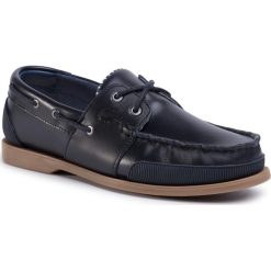 Mokasyny LACOSTE - Nautic 120 2 Cma 7-39CMA0053GU1 Nvy/Gum. Niebieskie mokasyny męskie Lacoste, ze skóry, eleganckie. Za 549,00 zł.