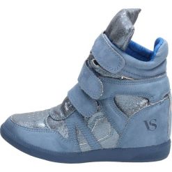 Niebieskie buty damskie, sneakersy VICES 1409. Niebieskie buty sportowe damskie vices, bez wzorów, sportowe. W wyprzedaży za 99,00 zł.