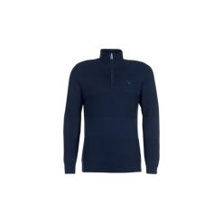 Swetry Gant LINKS STRIPE HALFZIP. Niebieskie swetry klasyczne męskie marki GANT, s. Za 495,20 zł.