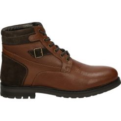 Botki męskie - 56446 C-S BRO. Brązowe bez kategorii Venezia, ze skóry. Za 199,00 zł.