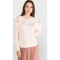 Scotch & Soda Bluza Biały Beżowy. Brązowe bluzy damskie Scotch & Soda, xs, bez wzorów, z bawełny, bez rękawów, bez kaptura. Za 533,95 zł.