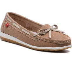 Mokasyny BIG STAR - DD274096 Beige. Pomarańczowe mokasyny damskie marki BIG STAR, ze skóry, retro, na płaskiej podeszwie. Za 159,00 zł.