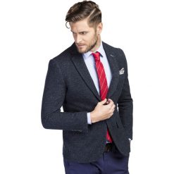Marynarka OTTAVIANO MACS000186. Niebieskie marynarki męskie Giacomo Conti, na zimę, m, bez wzorów, z bawełny. Za 499,00 zł.