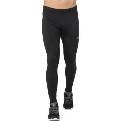 Legginsy Asics Silver Winter Tight M Czarne. Szare spodnie męskie marki Asics, na zimę, m, bez wzorów, ze skóry. Za 199,99 zł.