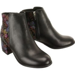 LANQIER 43C639 czarny lico+slow, botki damskie. Czarne botki damskie Lanqier, ze skóry, bez obcasa, na obcasie, na zamek. Za 339,90 zł.
