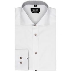 Koszula bexley 2461 długi rękaw slim fit biały. Białe koszule męskie Recman, m, bez wzorów, bez kołnierzyka, z długim rękawem. Za 139,00 zł.
