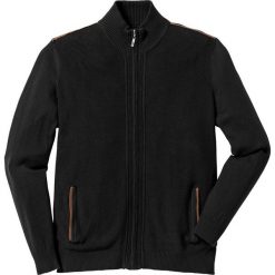 Kardigany męskie: Sweter rozpinany Regular Fit bonprix czarny