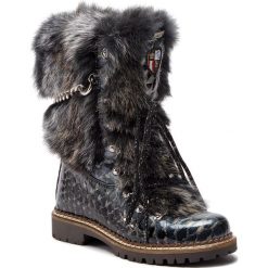Kozaki NEW ITALIA SHOES - 1915400B/5 Black. Czarne kozaki damskie New Italia Shoes, z wełny, bez obcasa, bez zapięcia. W wyprzedaży za 919,00 zł.