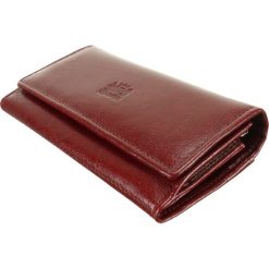 PERFEKT PLUS P/35 A bigiel/zatrzask bordowy, portfel. Czerwone portfele damskie Perfekt Plus, bez wzorów, ze skóry. Za 106,90 zł.