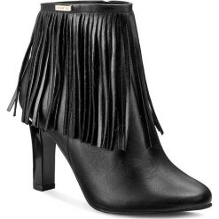Buty zimowe damskie: Botki ROBERTO – 458 Czarny Lico