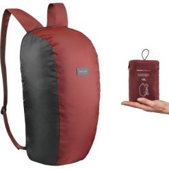 Plecak kompaktowy trekkingowy 10 L | TRAVEL 100. Pomarańczowe plecaki męskie FORCLAZ, bez wzorów, z poliesteru. Za 9,99 zł.