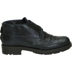 Botki - 8690 STAR BLU. Czarne botki damskie skórzane Venezia, retro. Za 199,00 zł.