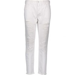 Dżinsy - Comfort fit - w kolorze białym. Białe jeansy damskie Denim Special, w paski, klasyczne, z podwyższonym stanem. W wyprzedaży za 193,95 zł.