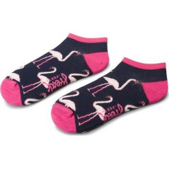 Skarpety Niskie Damskie FREAK FEET - FFSFLA-FUK Granatowy Różowy. Różowe skarpetki damskie Freak Feet, bez wzorów, z elastanu. Za 14,99 zł.