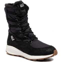 Śniegowce JACK WOLFSKIN - Nevada Texapore High W 4035801 Black/Off White. Czarne kozaki damskie Jack Wolfskin, na zimę, z tworzywa sztucznego, bez obcasa, bez zapięcia. W wyprzedaży za 419,00 zł.