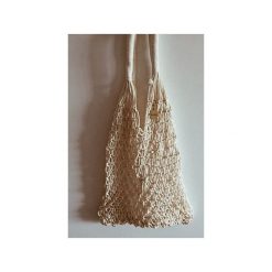 Toreba Shopper BALA White Net Bag. Białe torby damskie na zakupy marki Bala-lifestyle, bez wzorów, eleganckie, z breloczkiem. Za 129,00 zł.