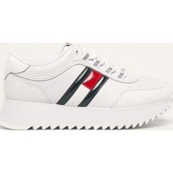 Tommy Jeans - Buty. Białe buty sportowe damskie Tommy Jeans, bez wzorów, z jeansu, sportowe. W wyprzedaży za 359,90 zł.