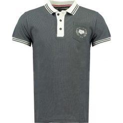 Koszulka polo w kolorze szarym. Szare koszulki męskie Stone Goose, m, z haftami, bez rękawów. W wyprzedaży za 98,95 zł.