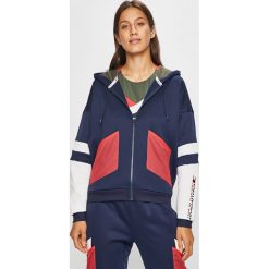 Tommy Sport - Bluza. Niebieskie bluzy sportowe damskie Tommy Sport, s, bez wzorów, z poliesteru, bez rękawów, z kapturem. W wyprzedaży za 329,90 zł.