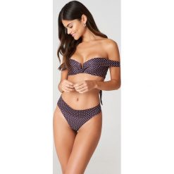 Stroje dwuczęściowe damskie: J&K Swim X NA-KD Dół bikini Folded – Pink,Blue,Multicolor