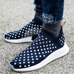 Buty adidas NMD CS2 Primeknit Women "Collegiate Navy" (BA7212). Niebieskie buty sportowe damskie adidas nmd marki Adidas, z materiału. Za 224,99 zł.