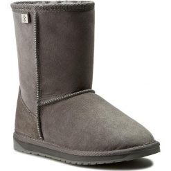 Buty EMU AUSTRALIA - Platinum Stinger Lo WP10002 Charcoal. Szare kozaki damskie EMU Australia, ze skóry, klasyczne, na niskim obcasie, bez zapięcia. W wyprzedaży za 539,00 zł.