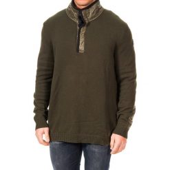 Golfy męskie: Sweter w kolorze khaki
