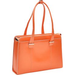 Skórzana torba damska na laptopa 15,4" orange Mcklein Alexis 96540 - pomarańczowy. Pomarańczowe torby na laptopa Mcklein, w paski, ze skóry, biznesowe. Za 783,02 zł.