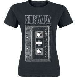 Nirvana As You Are Tape Koszulka damska czarny. Niebieskie bluzki na imprezę marki Born2be, m. Za 74,90 zł.