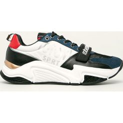 Roberto Cavalli Sport - Buty. Czarne buty sportowe damskie Roberto Cavalli Sport, bez wzorów, ze skóry, sportowe. W wyprzedaży za 649,90 zł.