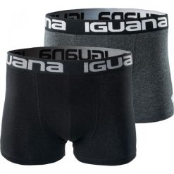 Bokserki męskie: IGUANA Bokserki męskie KOFIN 2PACK ASSORTED czarne, grafitowe r. XXL