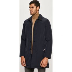 Tommy Hilfiger - Kurtka. Niebieskie płaszcze męskie TOMMY HILFIGER, s, bez wzorów, z poliesteru, długie, bez kaptura. Za 1299,00 zł.