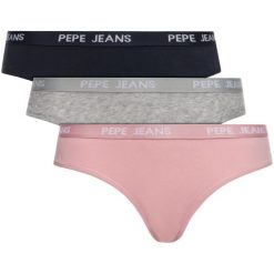 Zestaw 3 par fig klasycznych Pepe Jeans Jaia PLU10424. Figi damskie Pepe Jeans, xs, bez wzorów, z elastanu. W wyprzedaży za 99,00 zł.