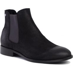 Sztyblety JACK&JONES - Jfwpeter 12159605 Anthracite. Czarne sztyblety męskie Jack&Jones, z zamszu, bez zapięcia. W wyprzedaży za 279,00 zł.