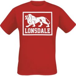 T-shirty męskie z nadrukiem: Lonsdale London East Haddon T-Shirt czerwony