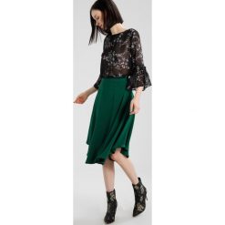 Bluzki asymetryczne: Saint Tropez SLOW FLOWER PRINTED Bluzka black