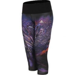 Legginsy sportowe damskie: Adidas Legginsy damskie 3/4 Infinite Series fioletowe XXS (S11609)