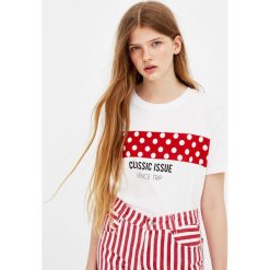 T-shirty damskie: Koszulka basic z grochami